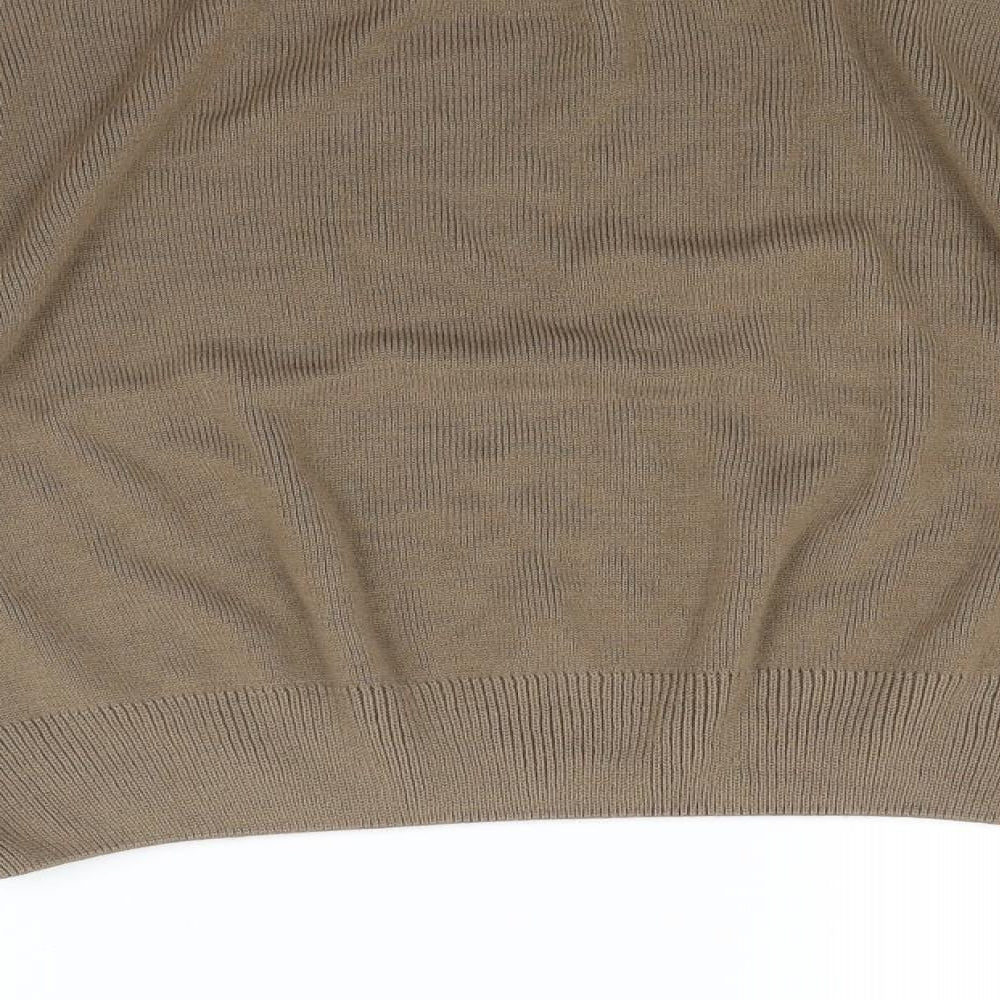 Boohoo Womens Brown  Knit Pullover Jumper Size S