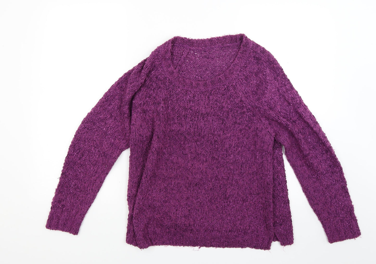 George Womens Purple  Knit Pullover Jumper Size 14