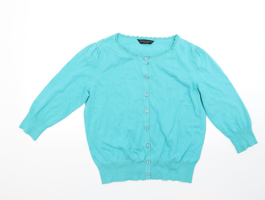 Dorothy Perkins Womens Green  Knit Cardigan Jumper Size 16