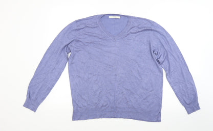 Preloved George Womens Blue  Knit Pullover Jumper Size 16 - Front