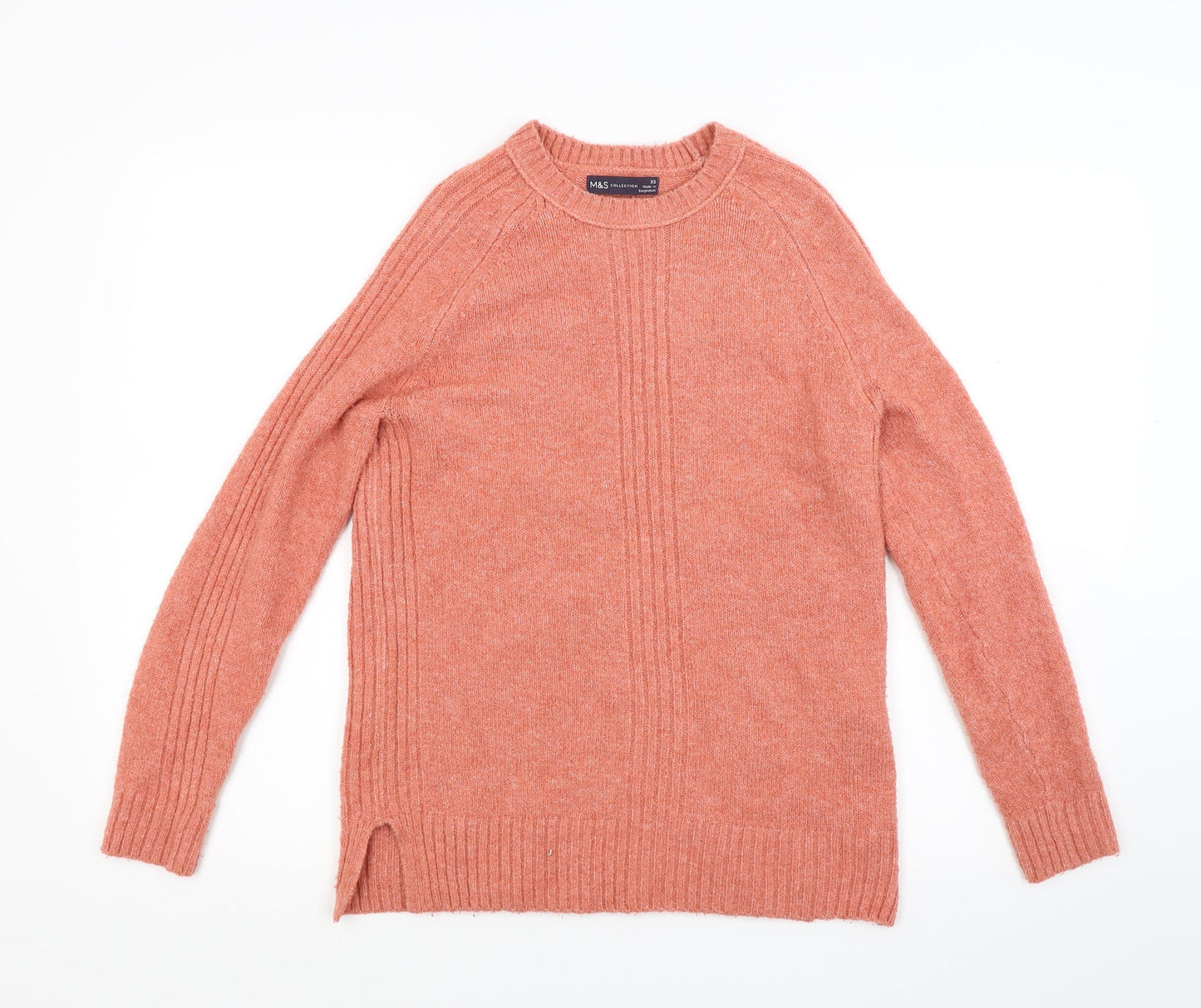 Marks and Spencer Womens Orange  Knit Pullover Jumper Size XS