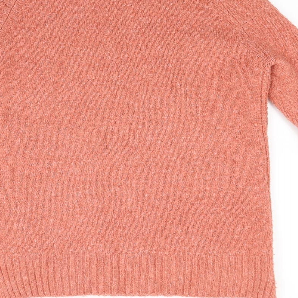Marks and Spencer Womens Orange  Knit Pullover Jumper Size XS