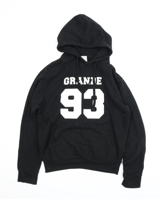 Famona Mens Black   Pullover Hoodie Size S
