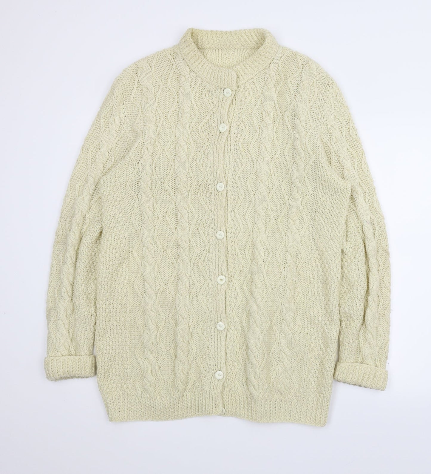 Preworn Womens Ivory   Cardigan Jumper Size L
