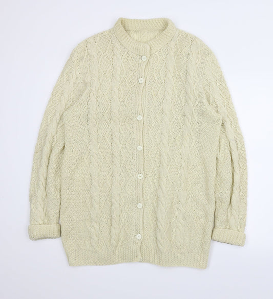 Preworn Womens Ivory   Cardigan Jumper Size L