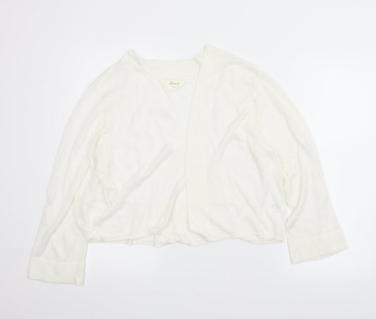 Linea Womens White   Cardigan Jumper Size 2XL