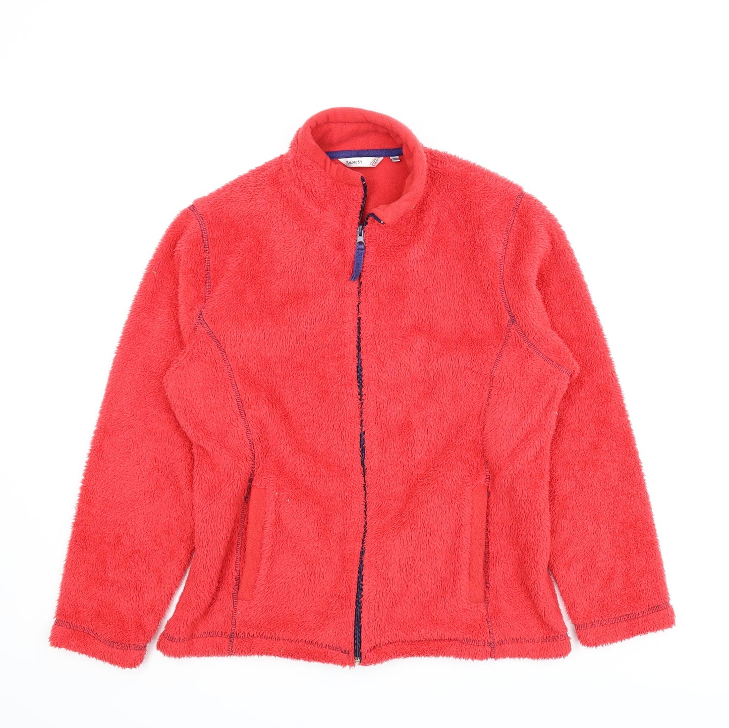 Amoretti Womens Red  Fleece Jacket  Size M
