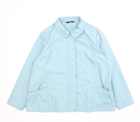 BM Womens Blue   Anorak Coat Size XL