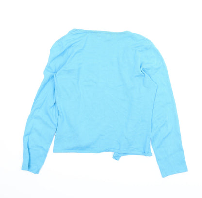 Preloved QED Womens Blue   Cardigan Jumper Size M - Back