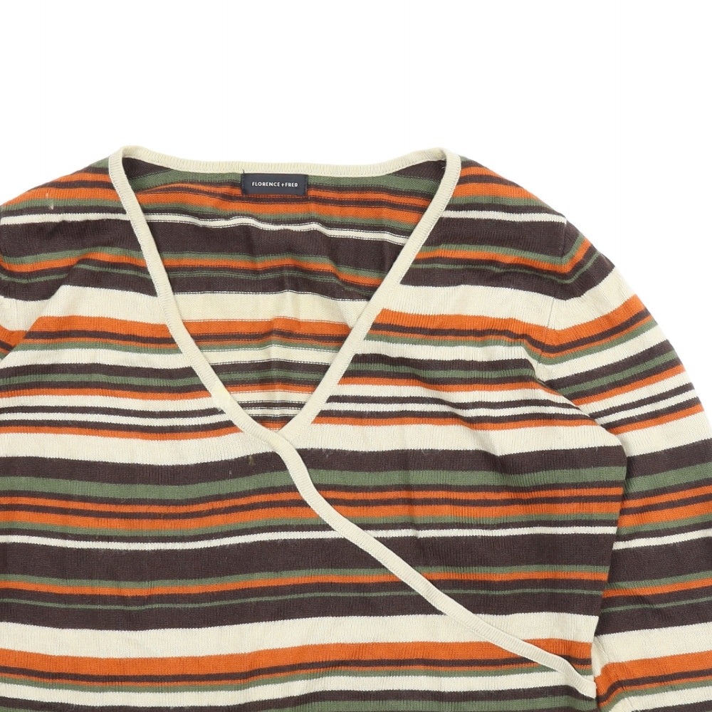 Florence & Fred Womens Brown Striped  Pullover Jumper Size 14