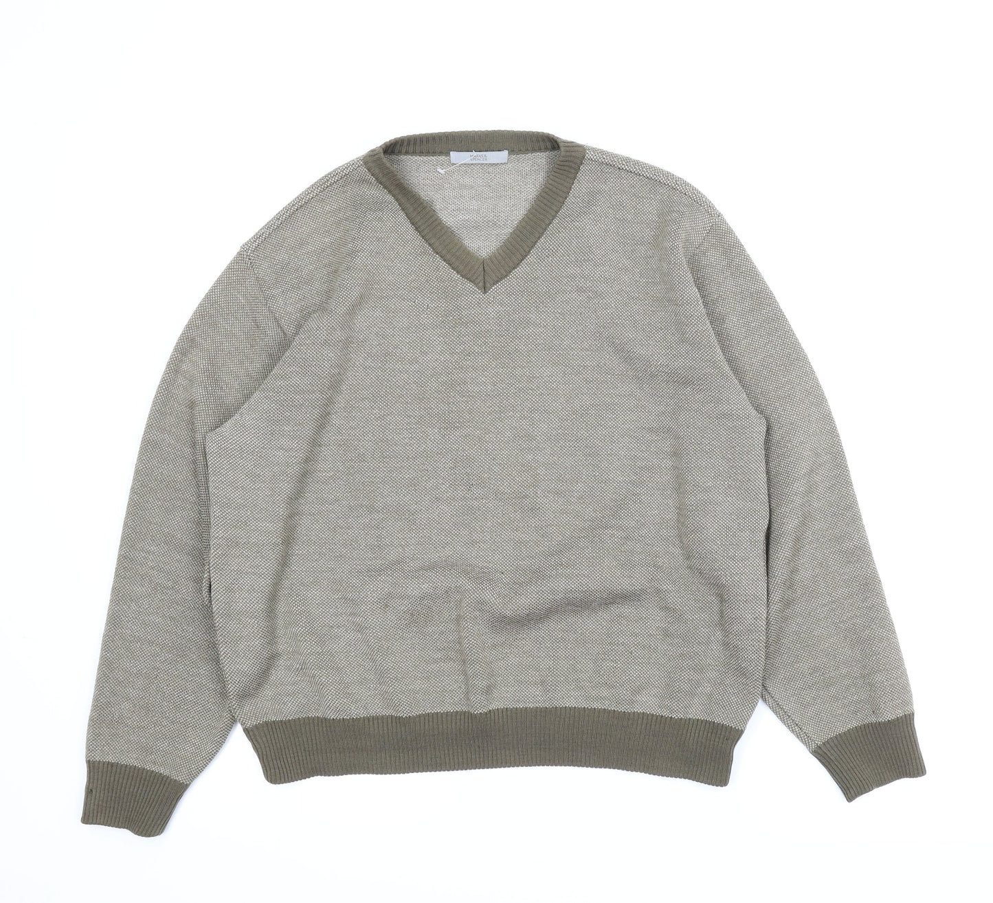 M&S Mens Green   Pullover Jumper Size M