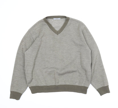 Preloved M&S Mens Green   Pullover Jumper Size M - Front