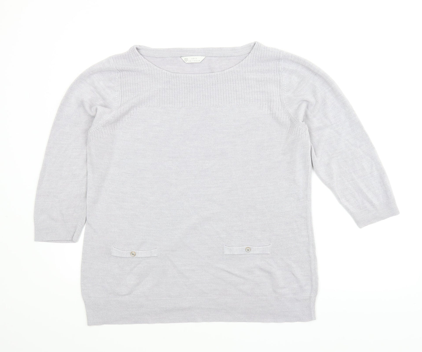 BHS Womens Grey   Pullover Jumper Size 18