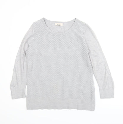 Preloved Per Una Womens Grey   Pullover Jumper Size M - Front