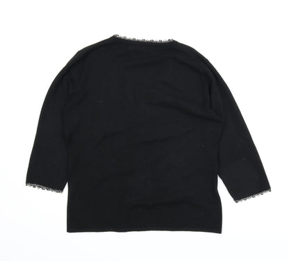 Preloved Florence & Fred Womens Black   Cardigan Jumper Size M - Back