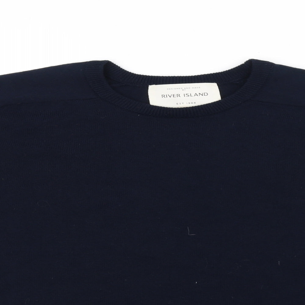 River Island Womens Blue   Pullover Jumper Size M