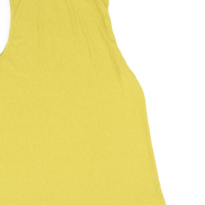 Preloved NEXT Womens Yellow   Basic T-Shirt Size 14 - Label