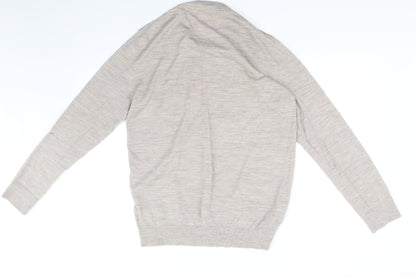 Preloved H&M Womens Beige   Pullover Jumper Size M - Back