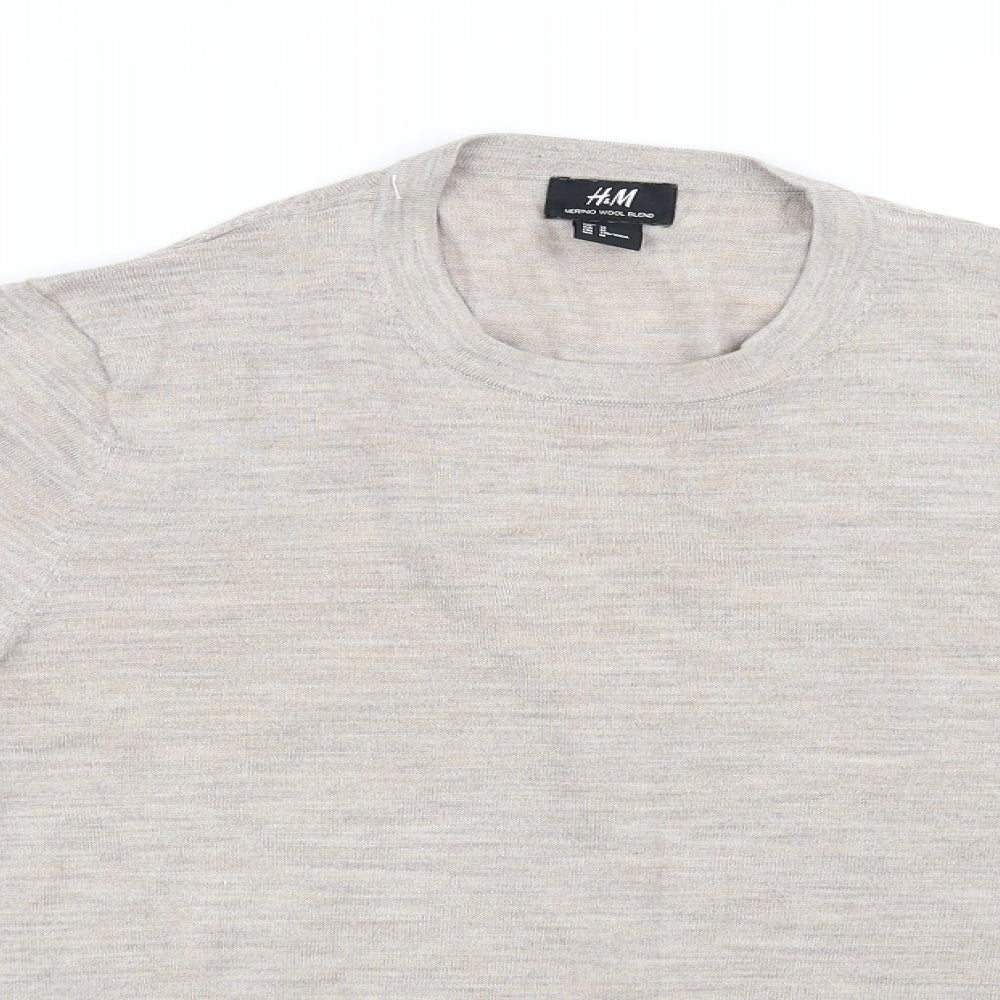 H&M Womens Beige   Pullover Jumper Size M