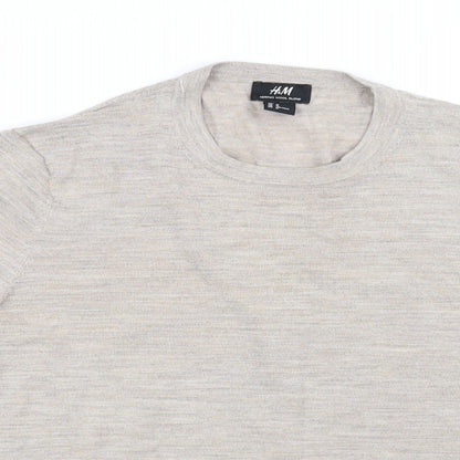 Preloved H&M Womens Beige   Pullover Jumper Size M - Detail
