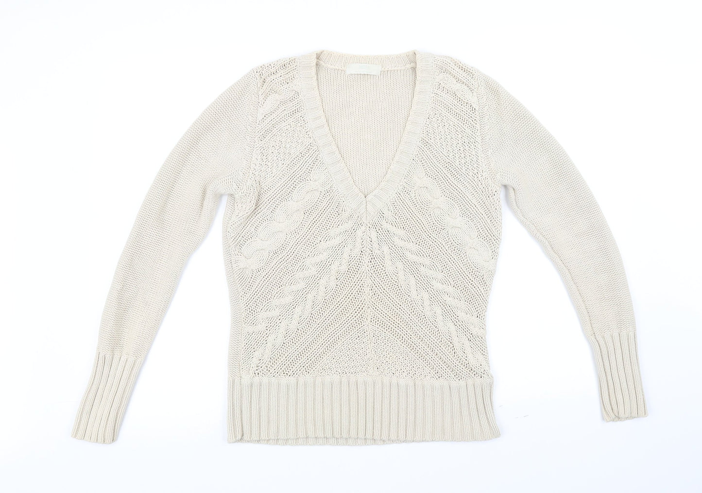 Marks and Spencer Womens Beige   Pullover Jumper Size 12