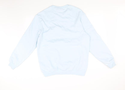 Preloved H&M Mens Blue   Pullover Jumper Size M - Back