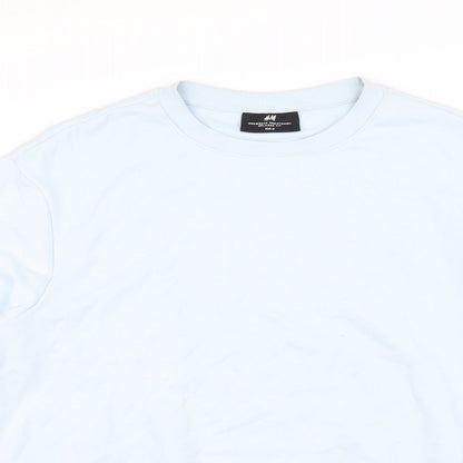 Preloved H&M Mens Blue   Pullover Jumper Size M - Detail