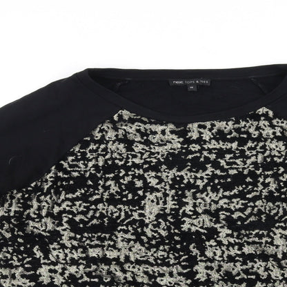 Preloved Marks and Spencer Womens Black   Pullover Jumper Size 10 - Detail