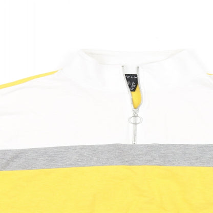 Preloved New Look Womens Yellow   Pullover Jumper Size 12 - Detail