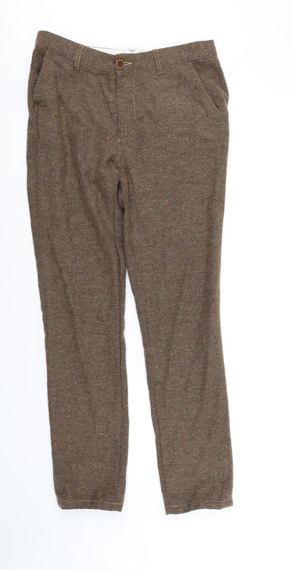 Preloved ASOS Womens Brown   Trousers  Size M L32 in - Front