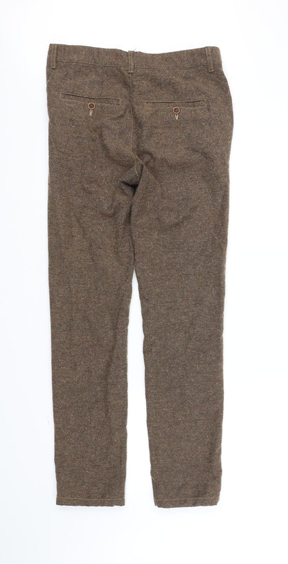 Preloved ASOS Womens Brown   Trousers  Size M L32 in - Back