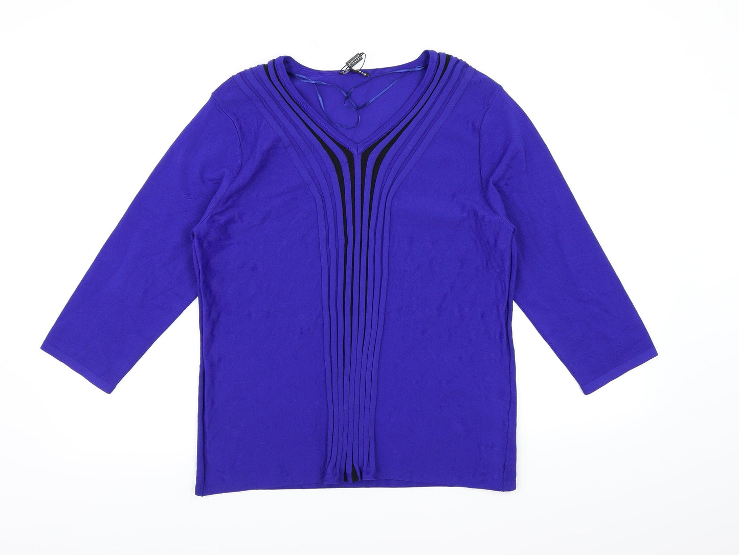 CASAMIA Womens Blue  Knit Pullover Jumper Size M