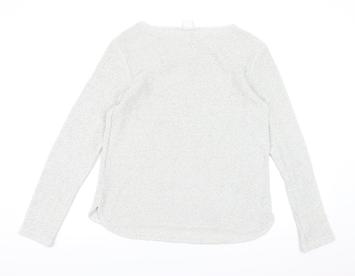H&M Womens Grey  Knit Pullover Jumper Size S