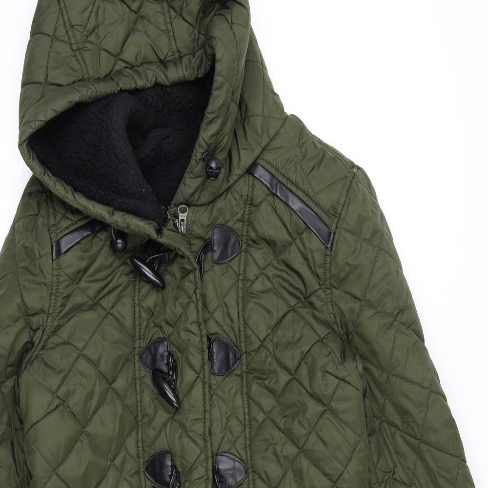 NEXT Womens Green   Quilted Coat Size 6