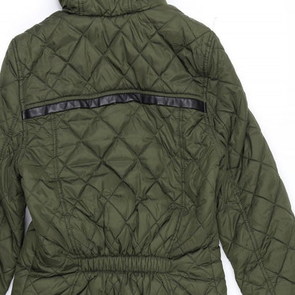 Preloved NEXT Womens Green   Quilted Coat Size 6 - Label