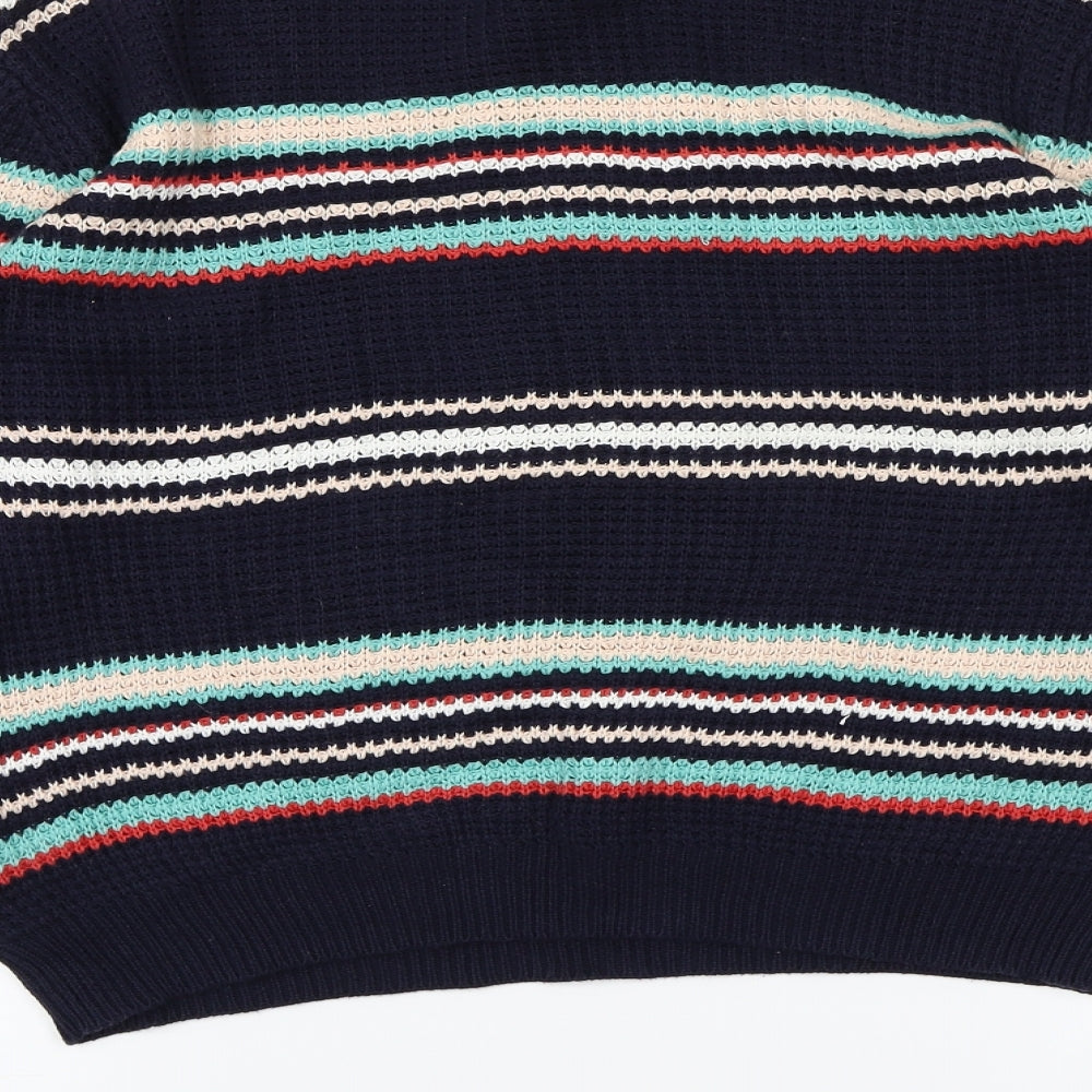 Atmosphere Womens Blue Striped Knit Pullover Jumper Size 14