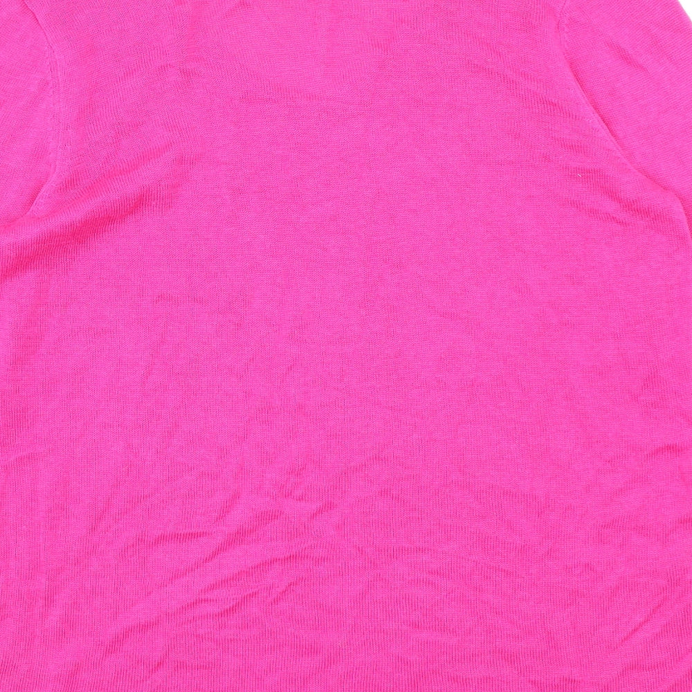 Preworn Womens Pink  Knit Pullover Jumper Size L