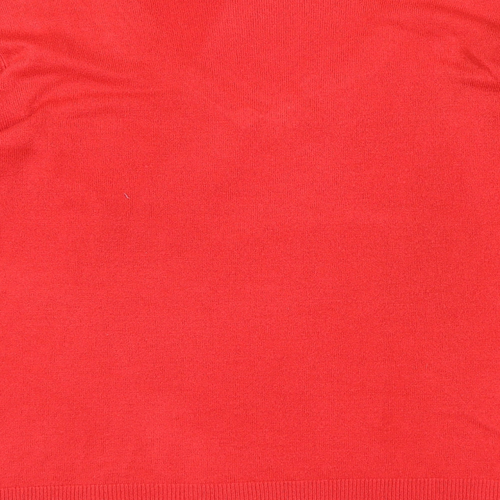 BHS Womens Red  Knit Pullover Jumper Size 22