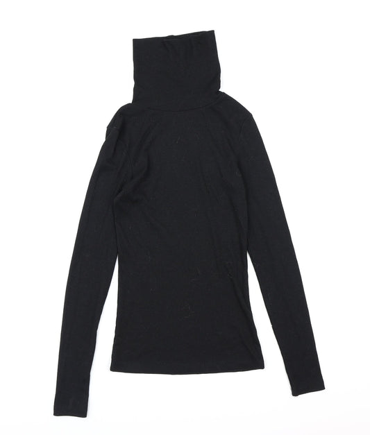 New Look Womens Black  Knit Pullover Jumper Size 8