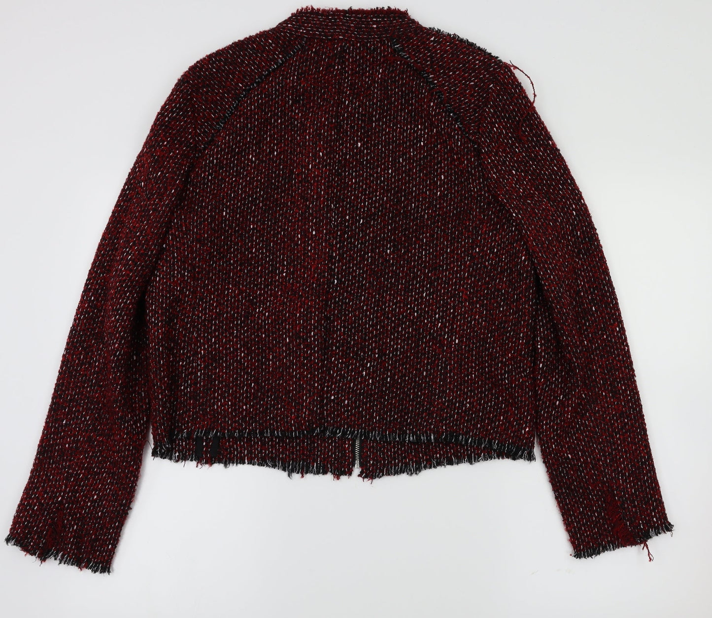 NEXT Womens Red Check  Jacket Coat Size 14