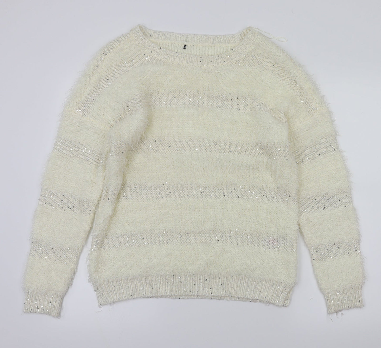 F&F Womens Ivory   Pullover Jumper Size 10
