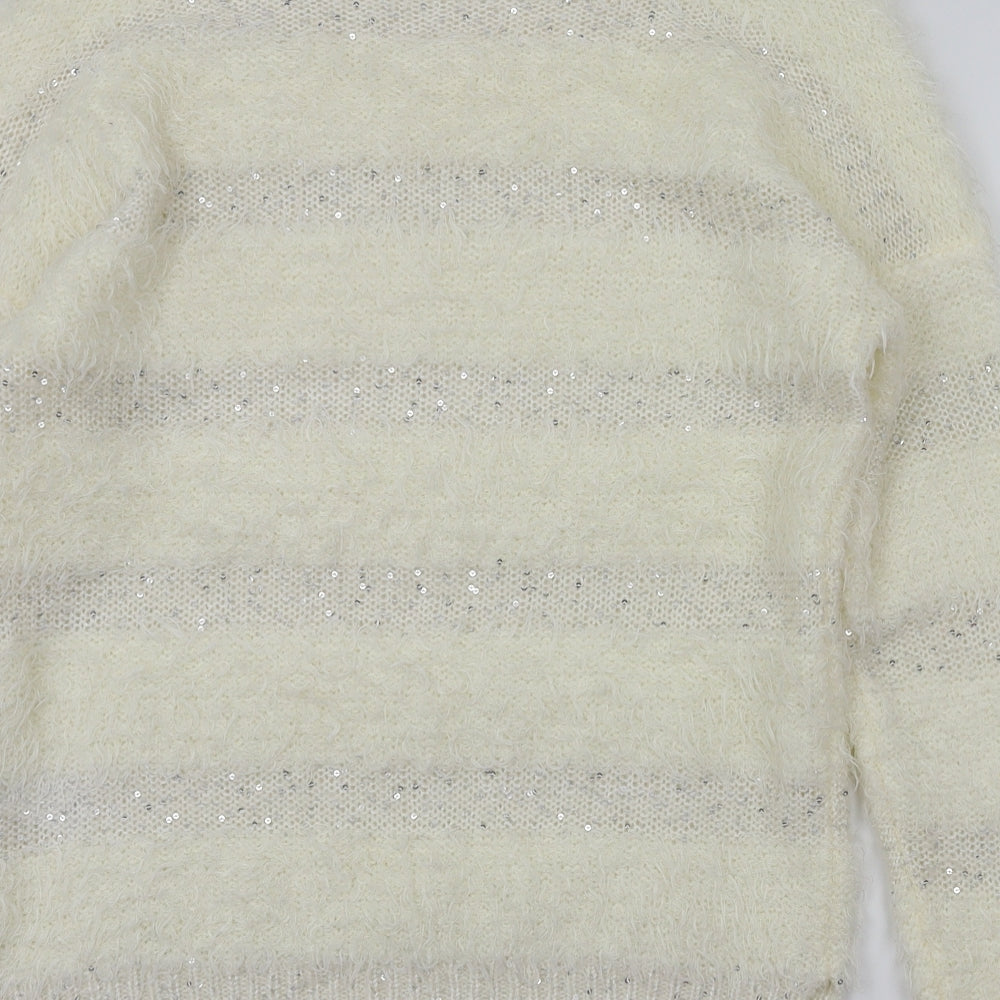 F&F Womens Ivory   Pullover Jumper Size 10