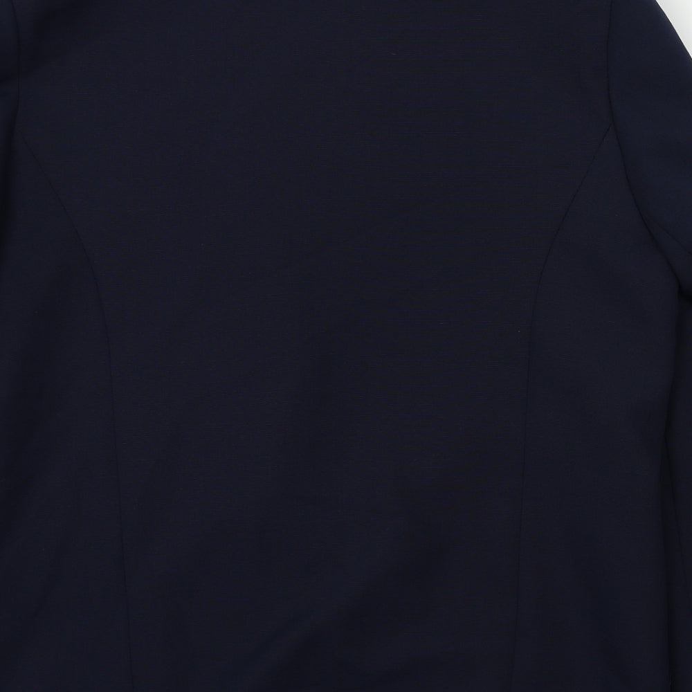 Debenhams Womens Blue Houndstooth  Jacket Blazer Size 12
