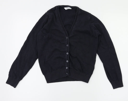 M&S Girls Blue   Cardigan Jumper Size 9-10 Years