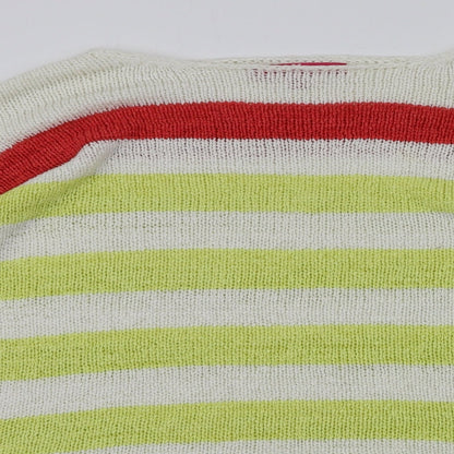 Preloved Together Womens Multicoloured Striped  Pullover Jumper Size 16 - Detail