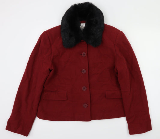Preloved Lakeland Womens Red   Jacket Coat Size 18 - Front