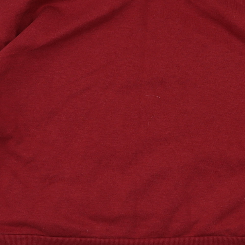 Primark Womens Red Houndstooth  Pullover Jumper Size 10