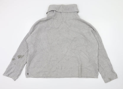 Preloved Brakeburn Womens Grey   Pullover Jumper Size 10 - Front