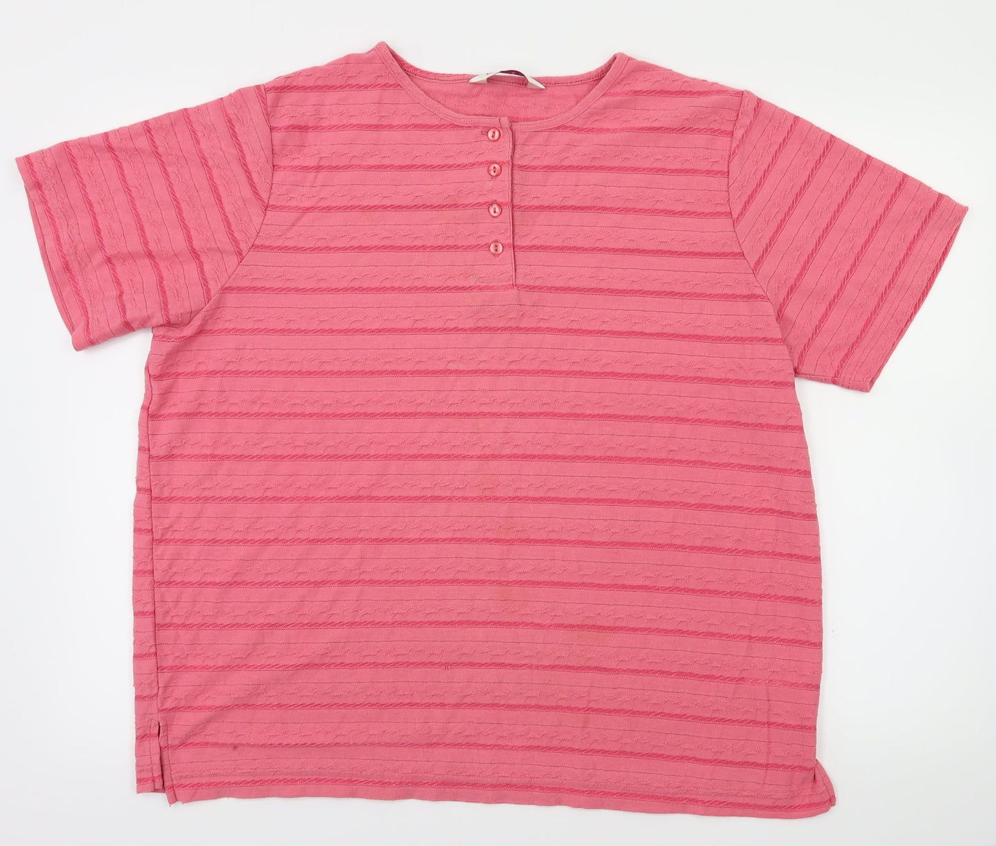 Bonmarché Womens Pink   Basic T-Shirt Size L