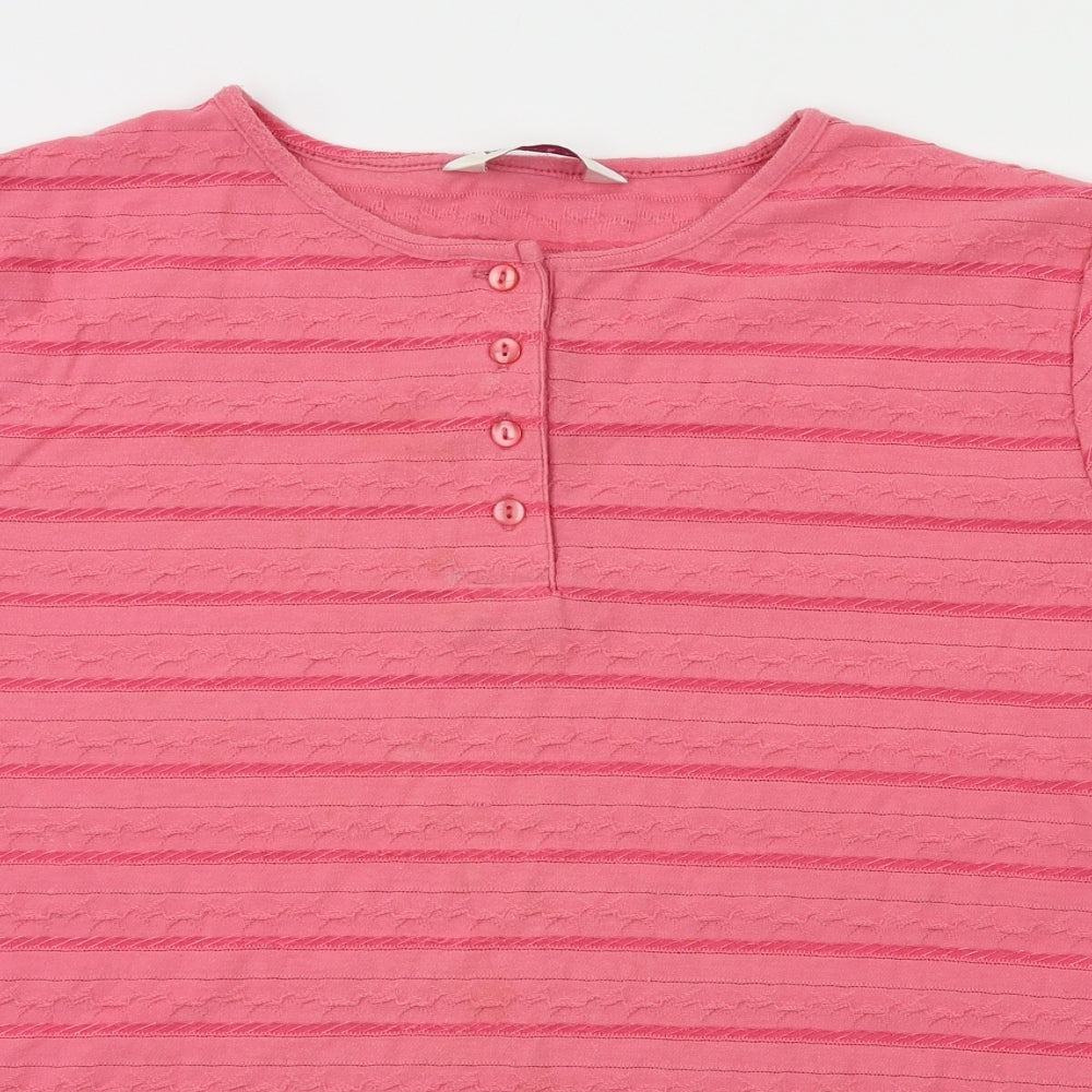 Bonmarché Womens Pink   Basic T-Shirt Size L